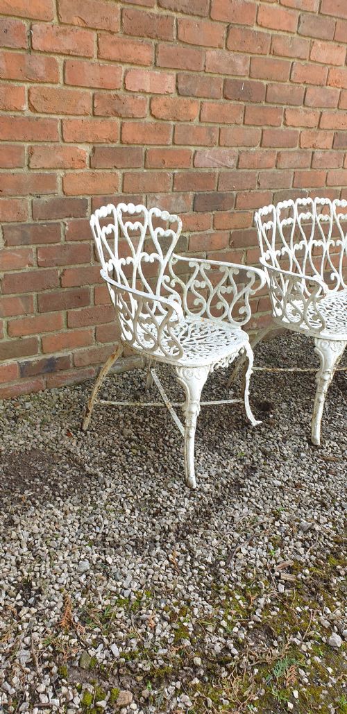 VERY GOOD CAST IRON GARDEN SOFA AND CHAIRS - ADDITIONAL PHOTO 7