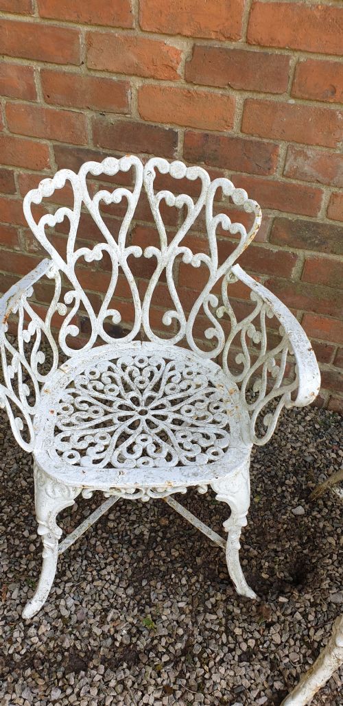 VERY GOOD CAST IRON GARDEN SOFA AND CHAIRS - ADDITIONAL PHOTO 8