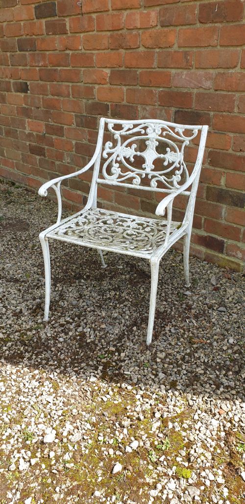VERY GOOD CAST IRON GARDEN SOFA AND CHAIRS - ADDITIONAL PHOTO 9