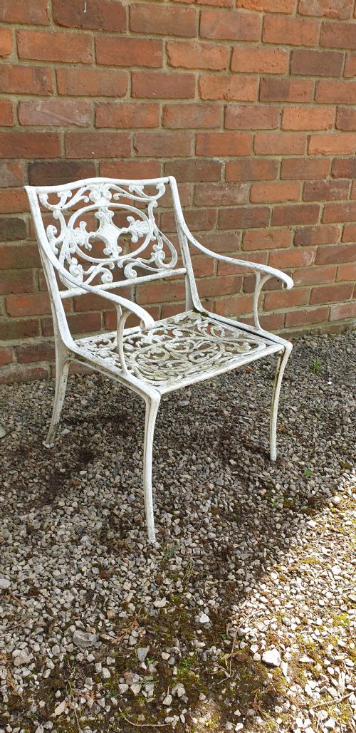 VERY GOOD CAST IRON GARDEN SOFA AND CHAIRS - ADDITIONAL PHOTO 13
