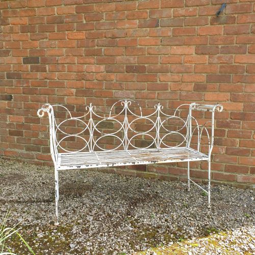 french garden conservatory bench - CATEGORY: ANTIQUE FURNITURE - DATED 1890