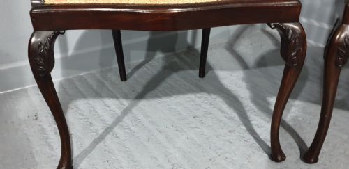 VERY NICE PAIR MAHOGANY ELBOW CHAIRS - ADDITIONAL PHOTO 6