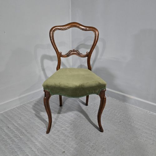 VICTORIAN WALNUT DESK CHAIR - ADDITIONAL PHOTO 1