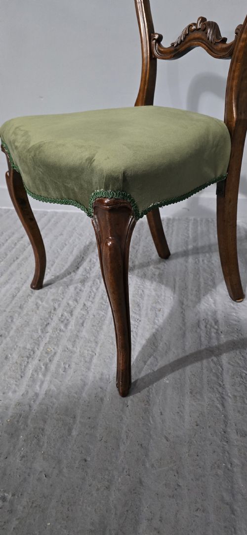 VICTORIAN WALNUT DESK CHAIR - ADDITIONAL PHOTO 3