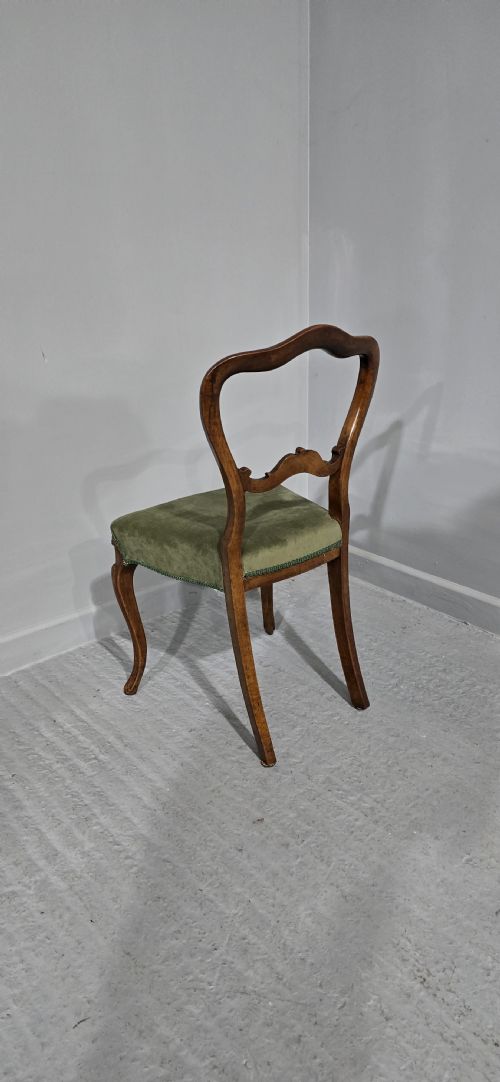 VICTORIAN WALNUT DESK CHAIR - ADDITIONAL PHOTO 4