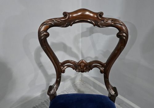 WONDERFUL VICTORIAN ROSEWOOD DESK CHAIR - ADDITIONAL PHOTO 4