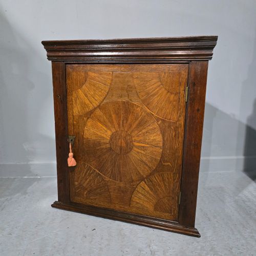 georgian inlaid corner cabinet - CATEGORY: ANTIQUE CUPBOARDS - DATED GEORGIAN