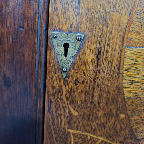 GEORGIAN INLAID CORNER CABINET - ADDITIONAL PHOTO 7
