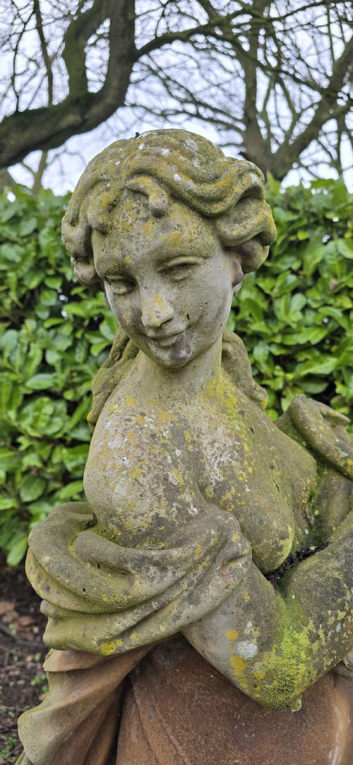 LARGE STONE LADY FIGURE - ADDITIONAL PHOTO 1