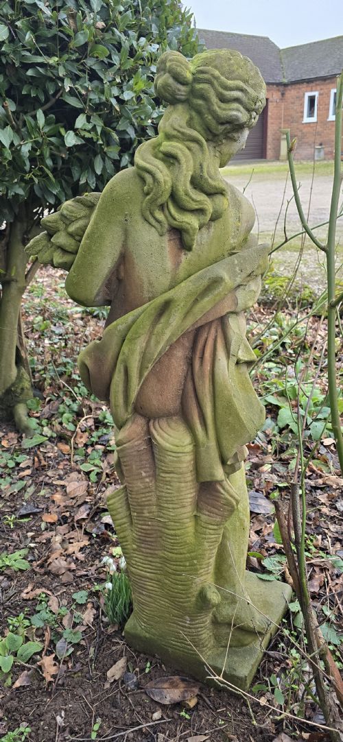 LARGE STONE LADY FIGURE - ADDITIONAL PHOTO 2