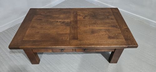SOLID OAK PLANK COFFEE TABLE - ADDITIONAL PHOTO 2