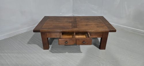 SOLID OAK PLANK COFFEE TABLE - ADDITIONAL PHOTO 4