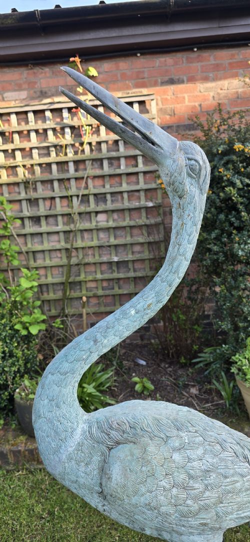 LARGE FABULOUS PAIR METAL CRANES - ADDITIONAL PHOTO 7