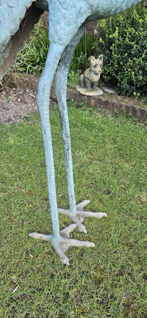 LARGE FABULOUS PAIR METAL CRANES - ADDITIONAL PHOTO 8