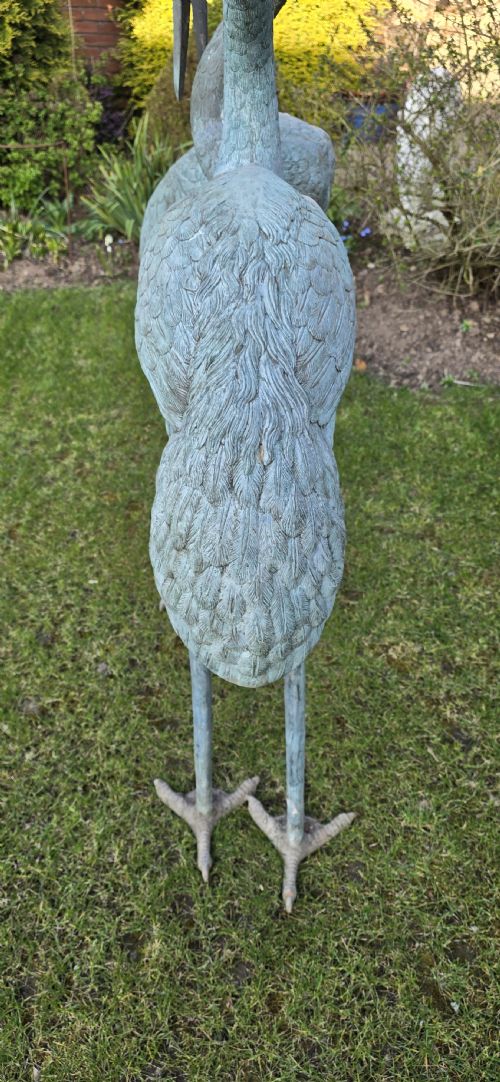 LARGE FABULOUS PAIR METAL CRANES - ADDITIONAL PHOTO 10