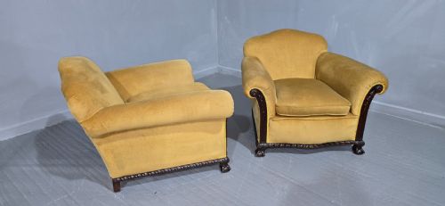 EXCELLENT PAIR CLUB CHAIRS - ADDITIONAL PHOTO 6