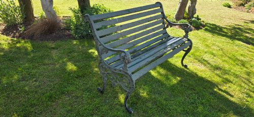 CAST MIXED ALLOY GARDEN BENCH - ADDITIONAL PHOTO 3