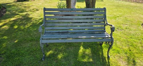 CAST MIXED ALLOY GARDEN BENCH - ADDITIONAL PHOTO 5