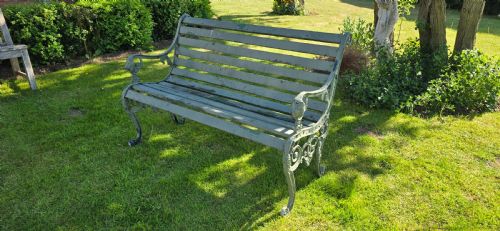 CAST MIXED ALLOY GARDEN BENCH - ADDITIONAL PHOTO 6