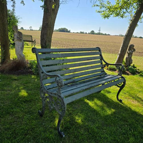 CAST MIXED ALLOY GARDEN BENCH - ADDITIONAL PHOTO 1