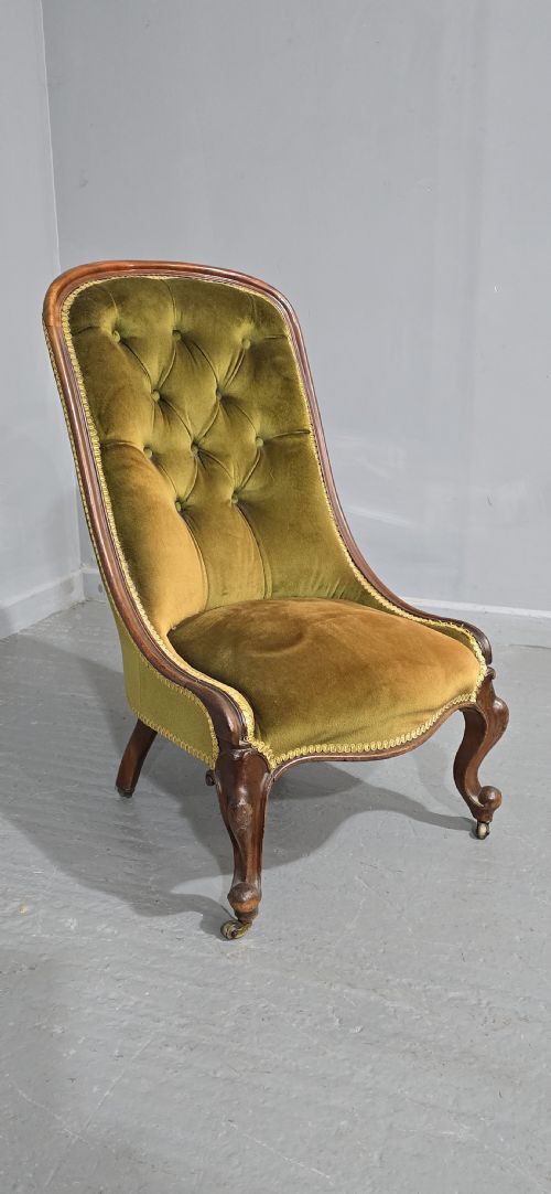 REGENCY MAHOGANY SLIPPER CHAIR - ADDITIONAL PHOTO 1