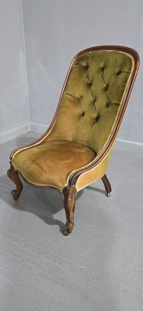 REGENCY MAHOGANY SLIPPER CHAIR - ADDITIONAL PHOTO 2