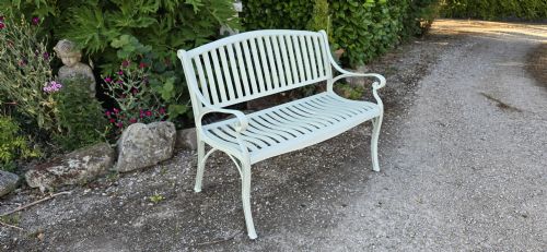 GOOD CONSERVATORY GARDEN BENCH - ADDITIONAL PHOTO 3
