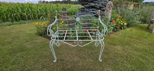 ANTIQUE GARDEN BENCH - ADDITIONAL PHOTO 2