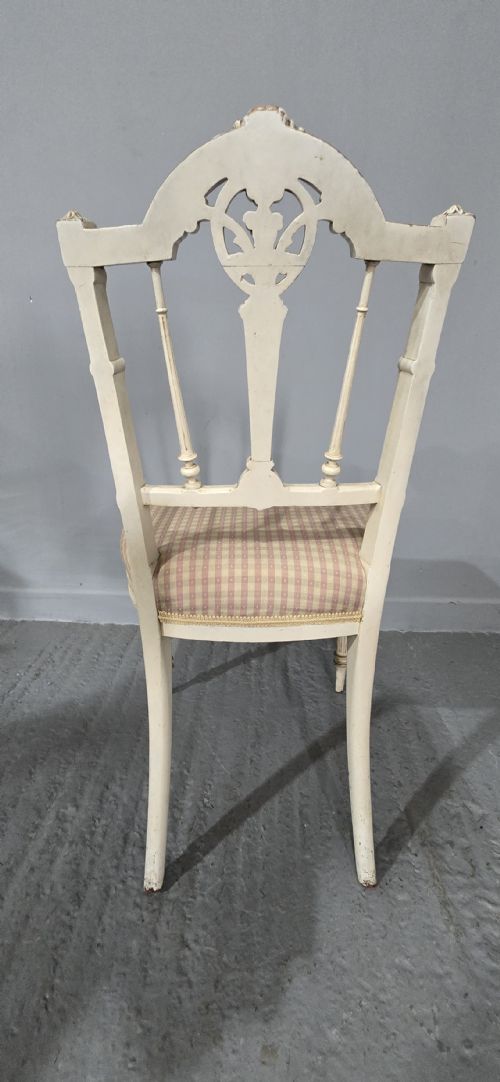GOOD SET FRENCH PAINTED DINING CHAIRS - ADDITIONAL PHOTO 9