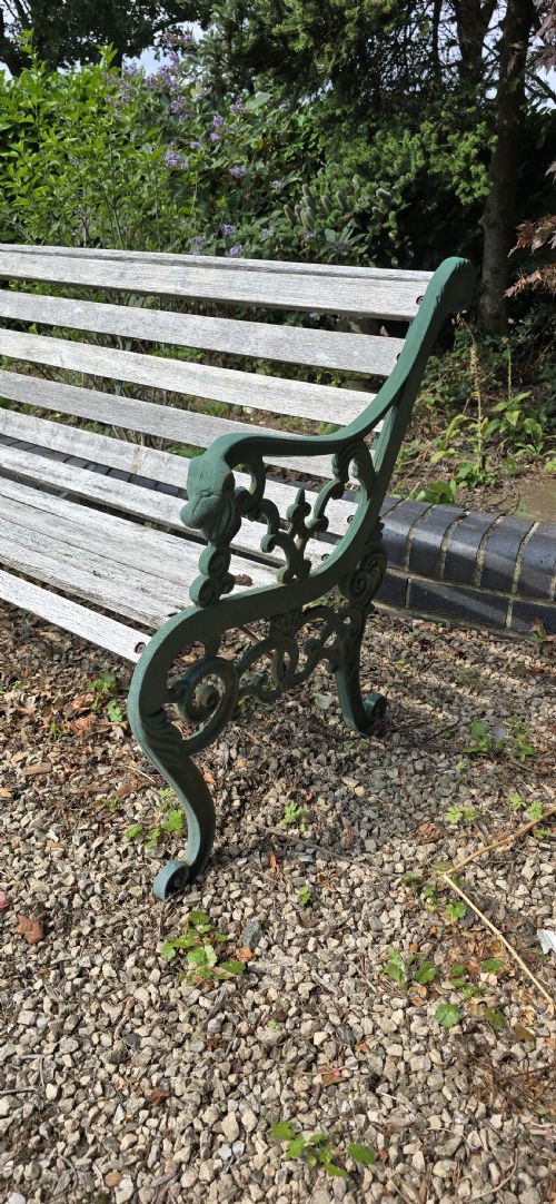CAST IRON GARDEN BENCH - ADDITIONAL PHOTO 3