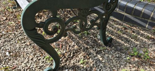 CAST IRON GARDEN BENCH - ADDITIONAL PHOTO 4