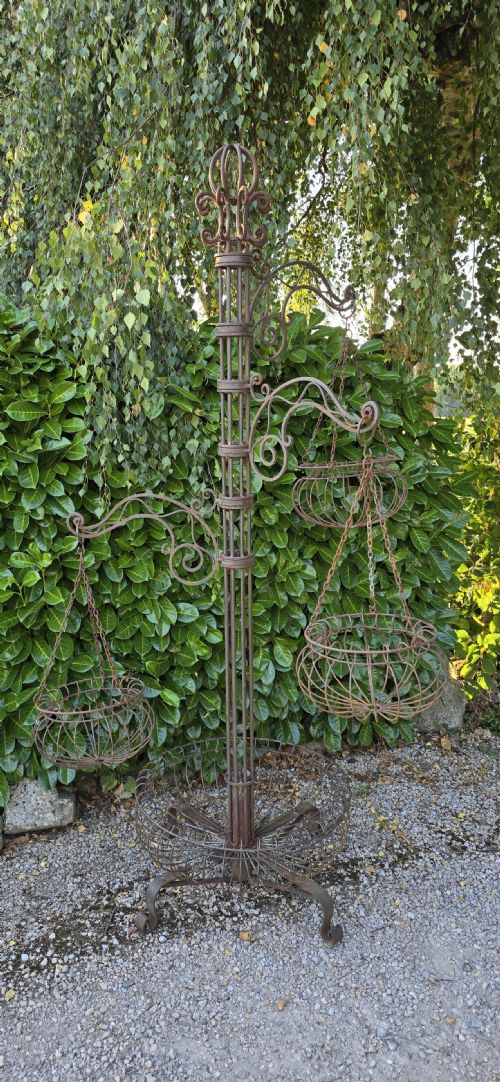 FAB WROUGHT IRON PLANT STAND - ADDITIONAL PHOTO 1