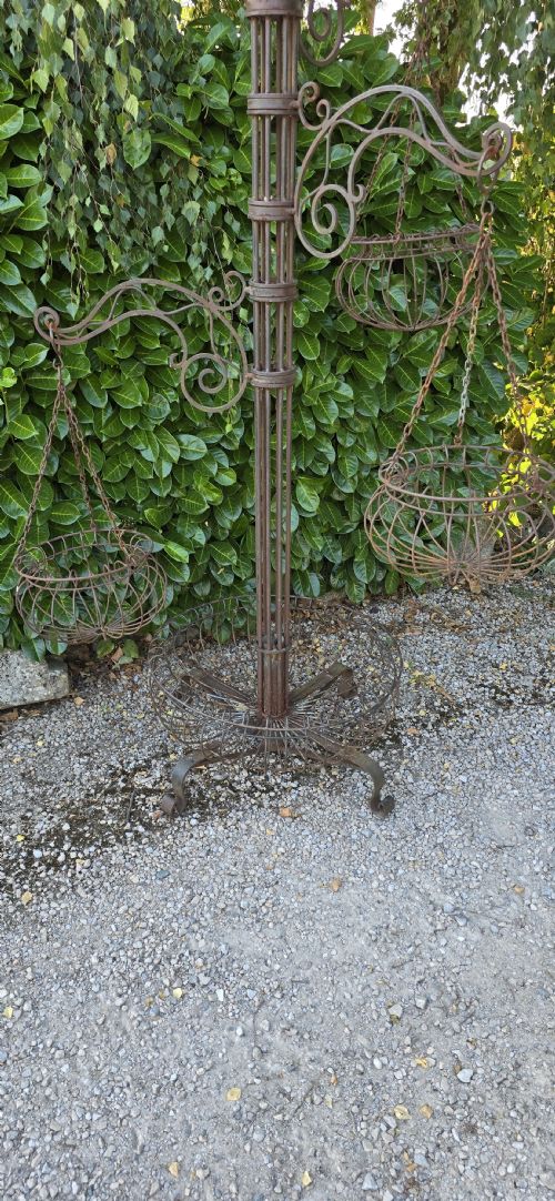 FAB WROUGHT IRON PLANT STAND - ADDITIONAL PHOTO 4