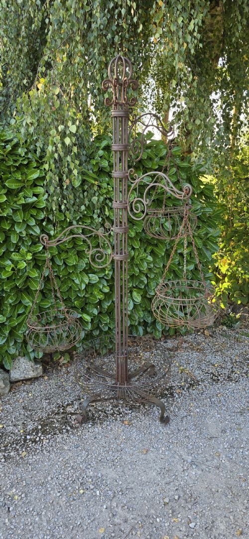 FAB WROUGHT IRON PLANT STAND - ADDITIONAL PHOTO 5