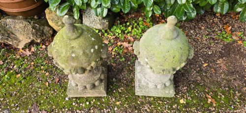 PAIR LARGE ARCHITECTURAL POST SEPTRE FINIALS - ADDITIONAL PHOTO 5