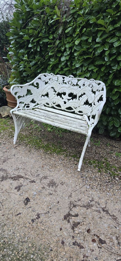 SUPER TWO SEAT LEAF GARDEN BENCH - ADDITIONAL PHOTO 2
