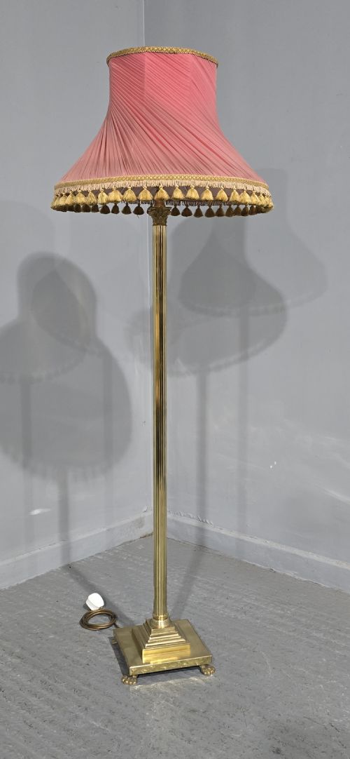 BRASS CORINTHIAN STANDARD LAMP - ADDITIONAL PHOTO 1