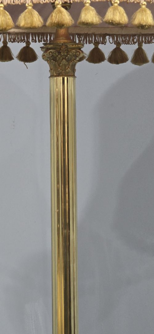 BRASS CORINTHIAN STANDARD LAMP - ADDITIONAL PHOTO 4