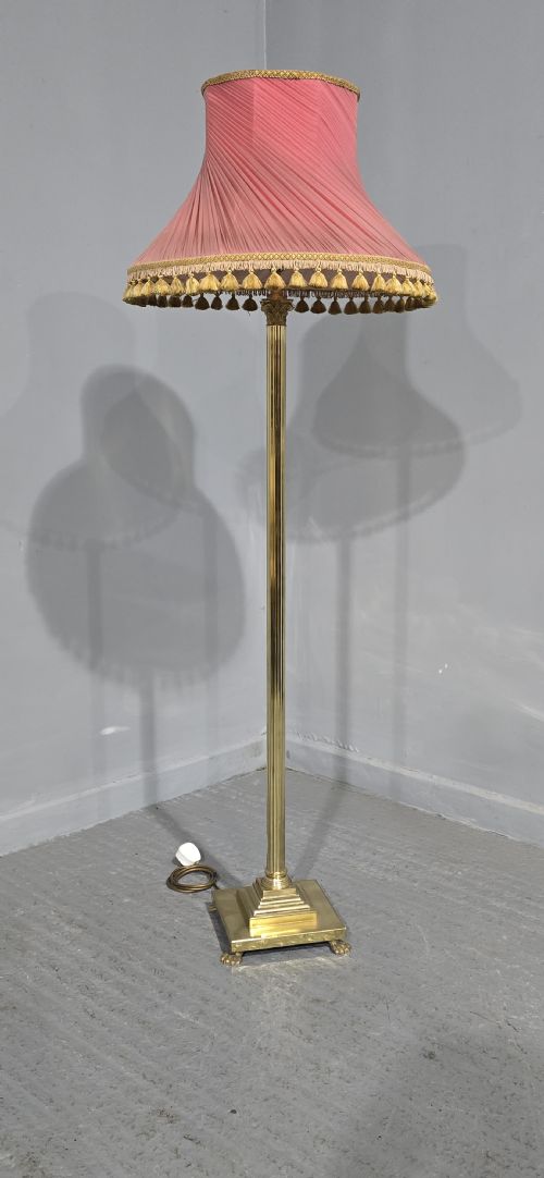 BRASS CORINTHIAN STANDARD LAMP - ADDITIONAL PHOTO 8