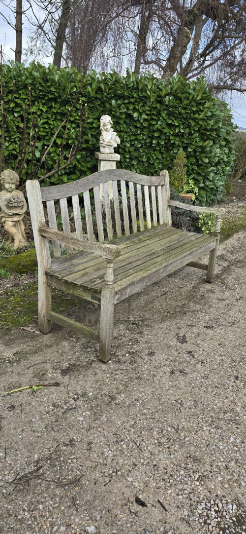 SUPER WELL SILVERED GARDEN BENCH - ADDITIONAL PHOTO 2