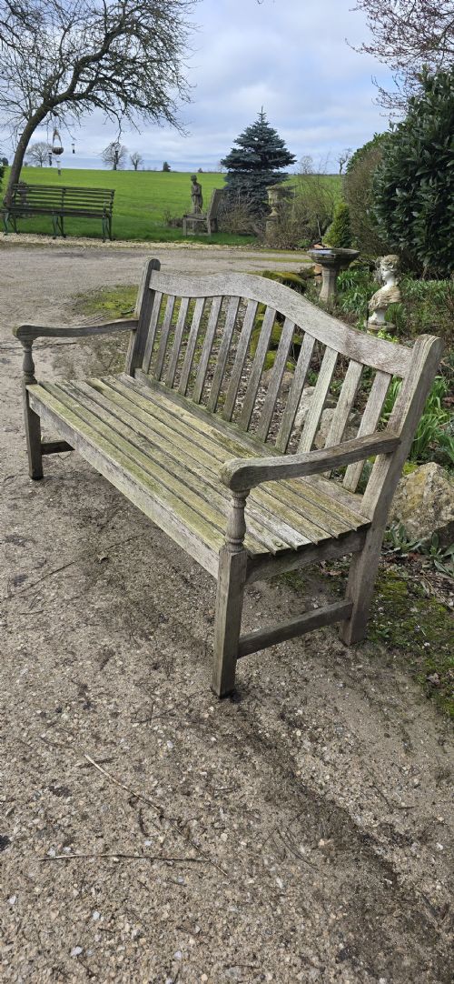 SUPER WELL SILVERED GARDEN BENCH - ADDITIONAL PHOTO 3