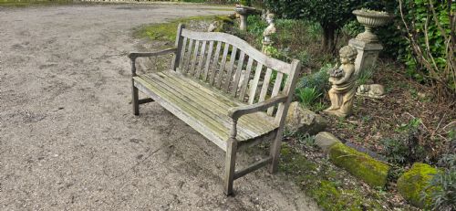 SUPER WELL SILVERED GARDEN BENCH - ADDITIONAL PHOTO 4