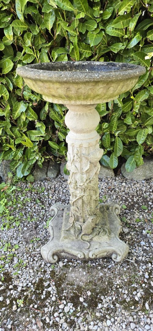 WELL WEATHERED BIRD BATH - ADDITIONAL PHOTO 2