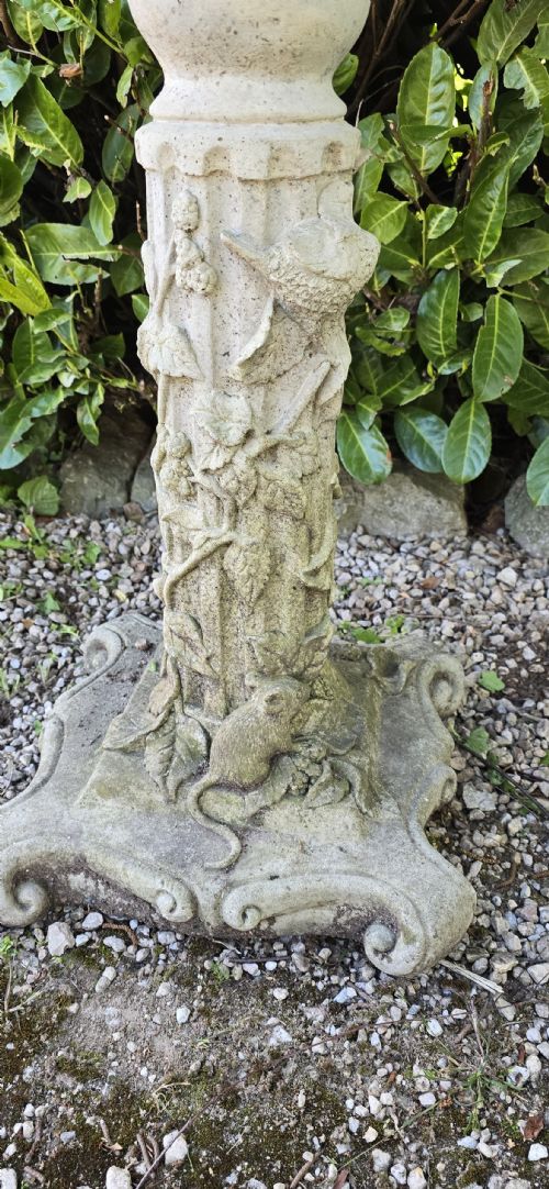 WELL WEATHERED BIRD BATH - ADDITIONAL PHOTO 4