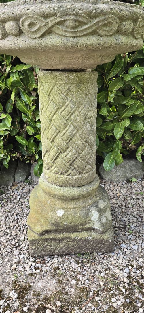 WELL WEATHERED BIRD BATH - ADDITIONAL PHOTO 3