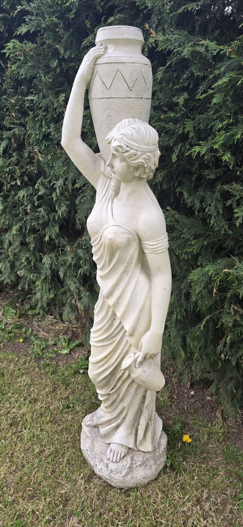 LARGE WEATHERED FIGURE OF 'MAIA' THE WATER CARRIER - ADDITIONAL PHOTO 1
