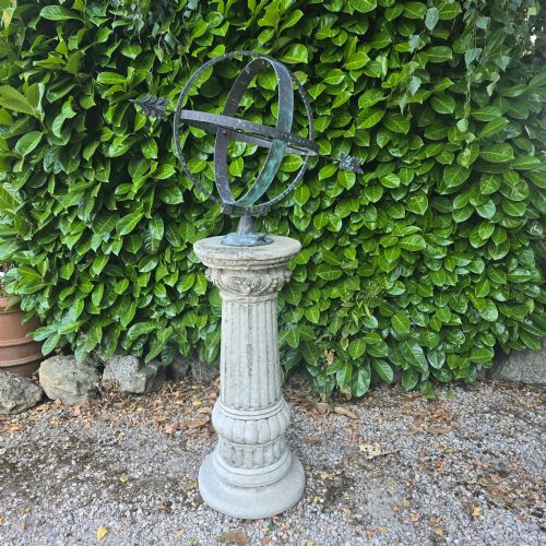 Weathered Armillary Sphere Sundial