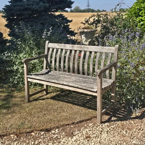 Good Weathered Teak Garden Bench