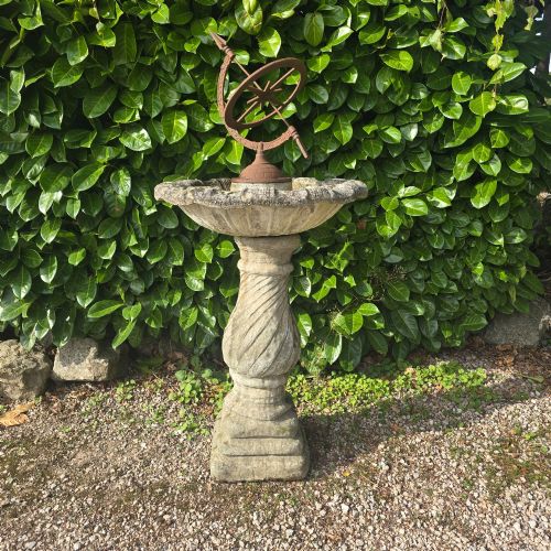 Large Armillary Bird Bath