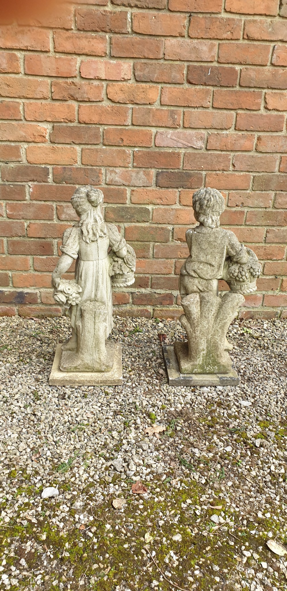 Very Nice Pair Garden Statues View VI